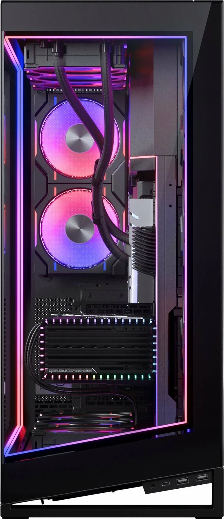 Kit ndriçimi ARGB LED për kasë Phanteks NV7 Premium PH-PLEDKT_NV7_DBK01, me hub, e zezë