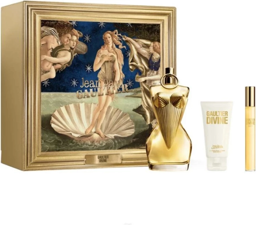 Set Eau de Parfum për femra Jean Paul Gaultier Divine, 100ml + 75ml + 10ml