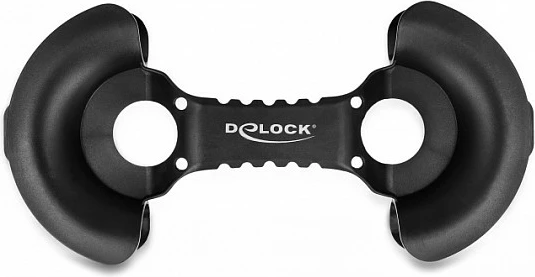 Mbështjellës kabllosh DeLOCK 250 x 115 mm, plastikë, i zi
