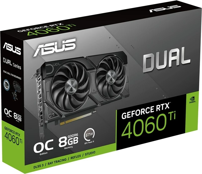 Kartë grafike ASUS Dual Nvidia GeForce RTX 4060TI - 8GB GDDR6