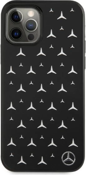 Mbështjellës Mercedes MEHCP12LESPBK për iPhone 12 Pro Max 6.7", Stars Pattern, i zi