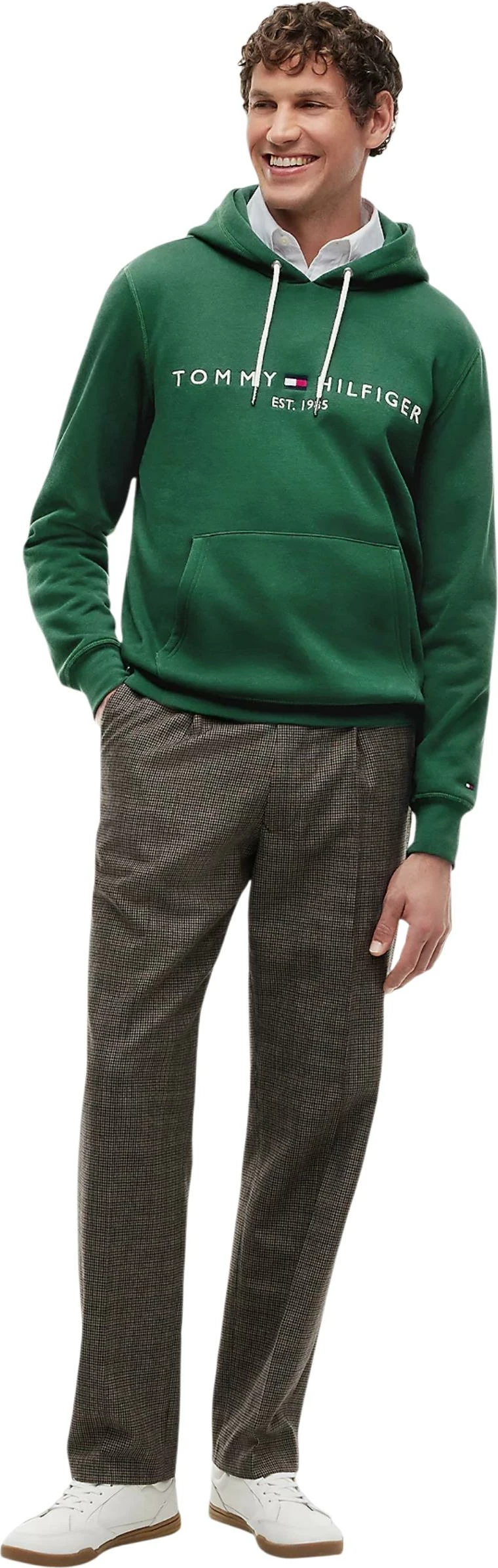 Duks me zinxhir për meshkuj Tommy Hilfiger MW0MW11599, i gjelbër [Madhësia: XL]