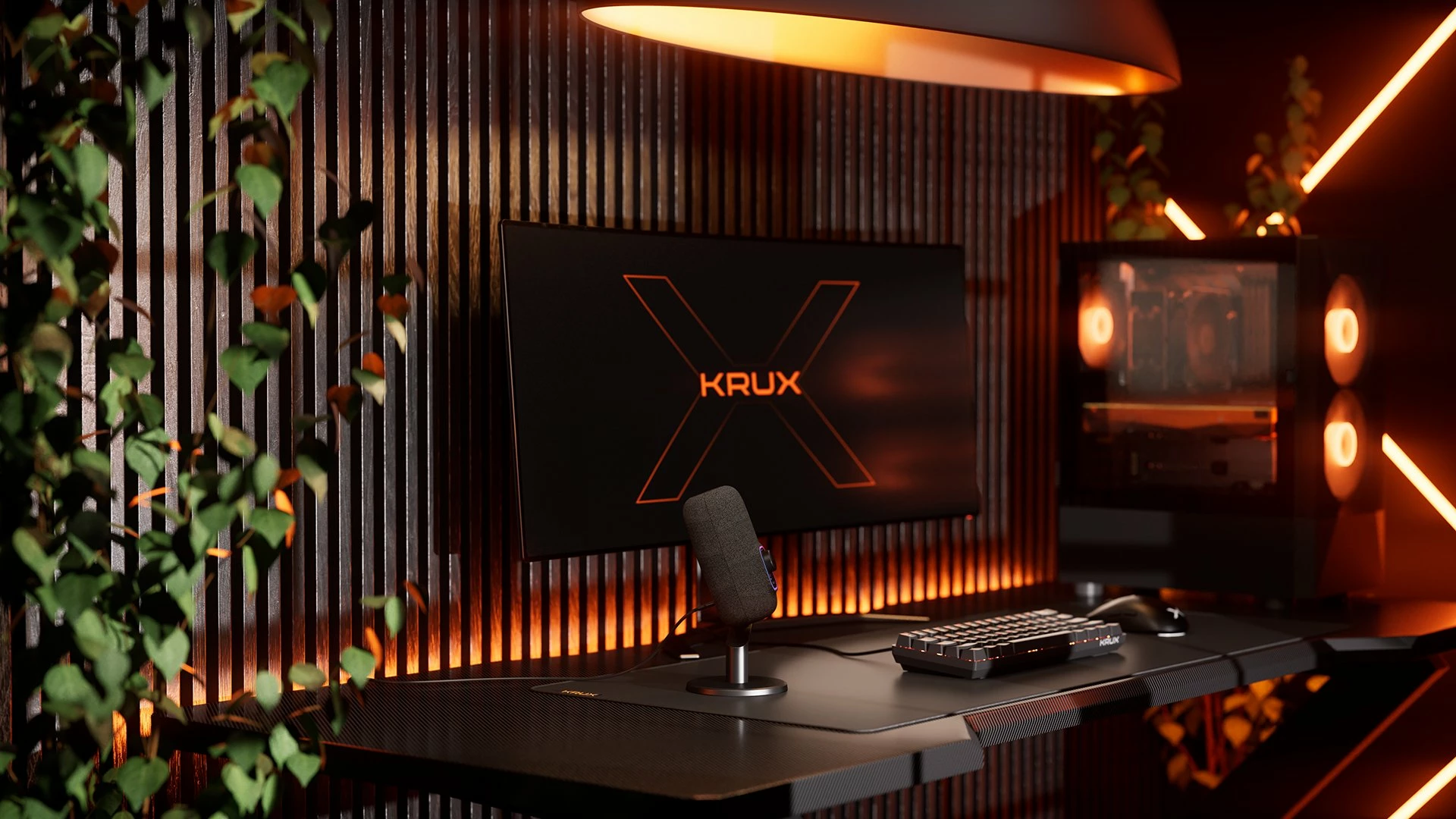 Mikrofon USB Krux Empy KRXC017, 24bit/96kHz, 4 mënyra regjistrimi, RGB, USB-C, i zi