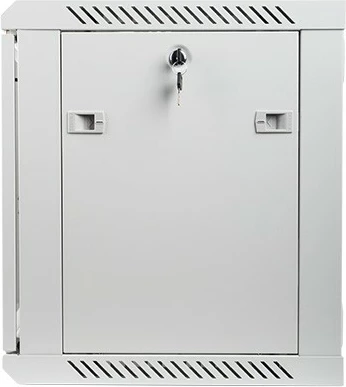 Kasë muri Lanberg WF01-6409-10S, 19", 9U, 600x450mm, xham, gri