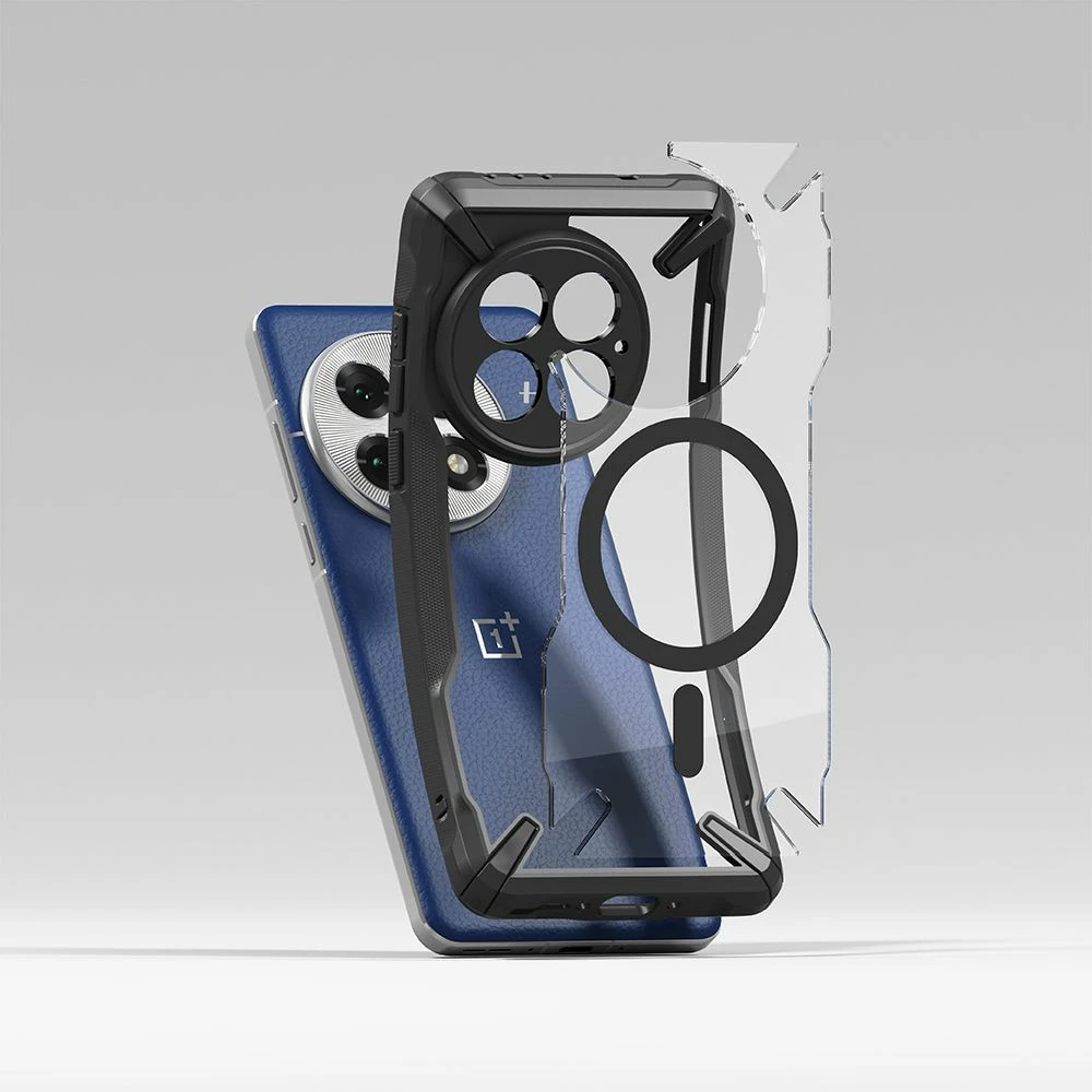 Mbështjellës Ringke Fusion X MagSafe për OnePlus 13, i zi