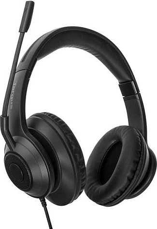 Kufje me tela Targus Wired Stereo Headset, USB, mikrofon boom, e zezë