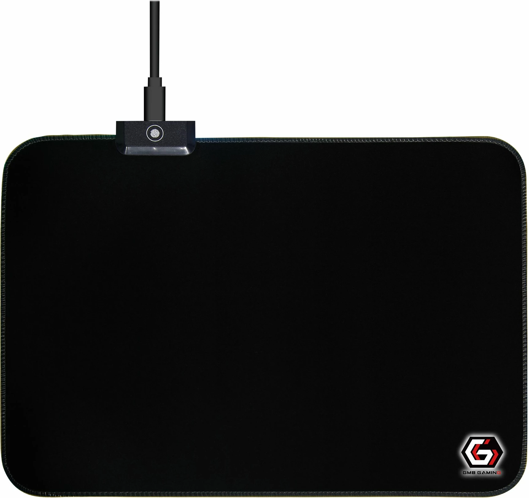 Mauspad Gembird MP-GAMELED-M me ndriçim RGB, i zi, M-size