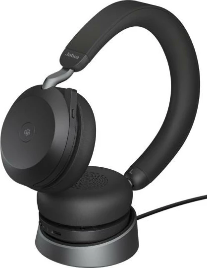 Kufje me mikrofon, Jabra Evolve2 75 (27599-999-889), ANC i avancuar, rreze 30m, kabllo 1m, e zezë
