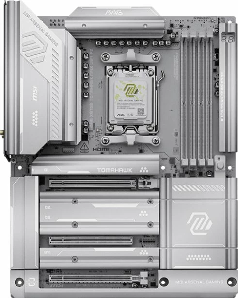 Pllakë amë MSI MAG X870E TOMAHAWK MAX WIFI PZ, ATX, DDR5, Wi-Fi 7, USB4, e bardhë/argjend