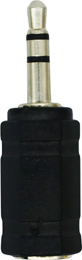 Adapter audio LogiLink 3.5mm mashkull në 2.5mm femër, 3-pin/TRS, i zi