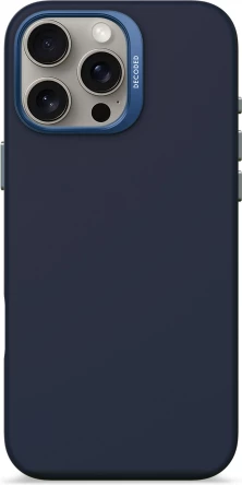 Mbështjellës Decoded AntiMicrobial Silicone Backcover me MagSafe për iPhone 16 Pro Max, Kaltër