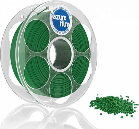Filament 3D AzureFilm ABS Plus 1.75mm 1kg, i gjelbër