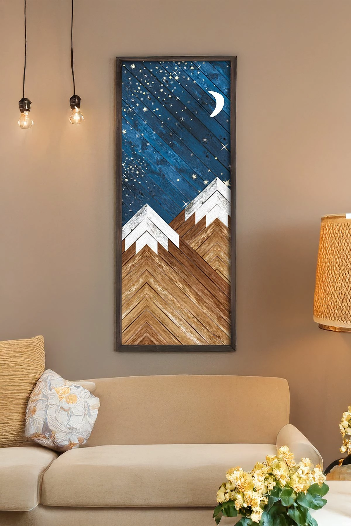 Pikturë dekorative me kornizë, MDF, Wallity, Artsmdfyty47-12050, shumëngjyrëshe, 120x50cm