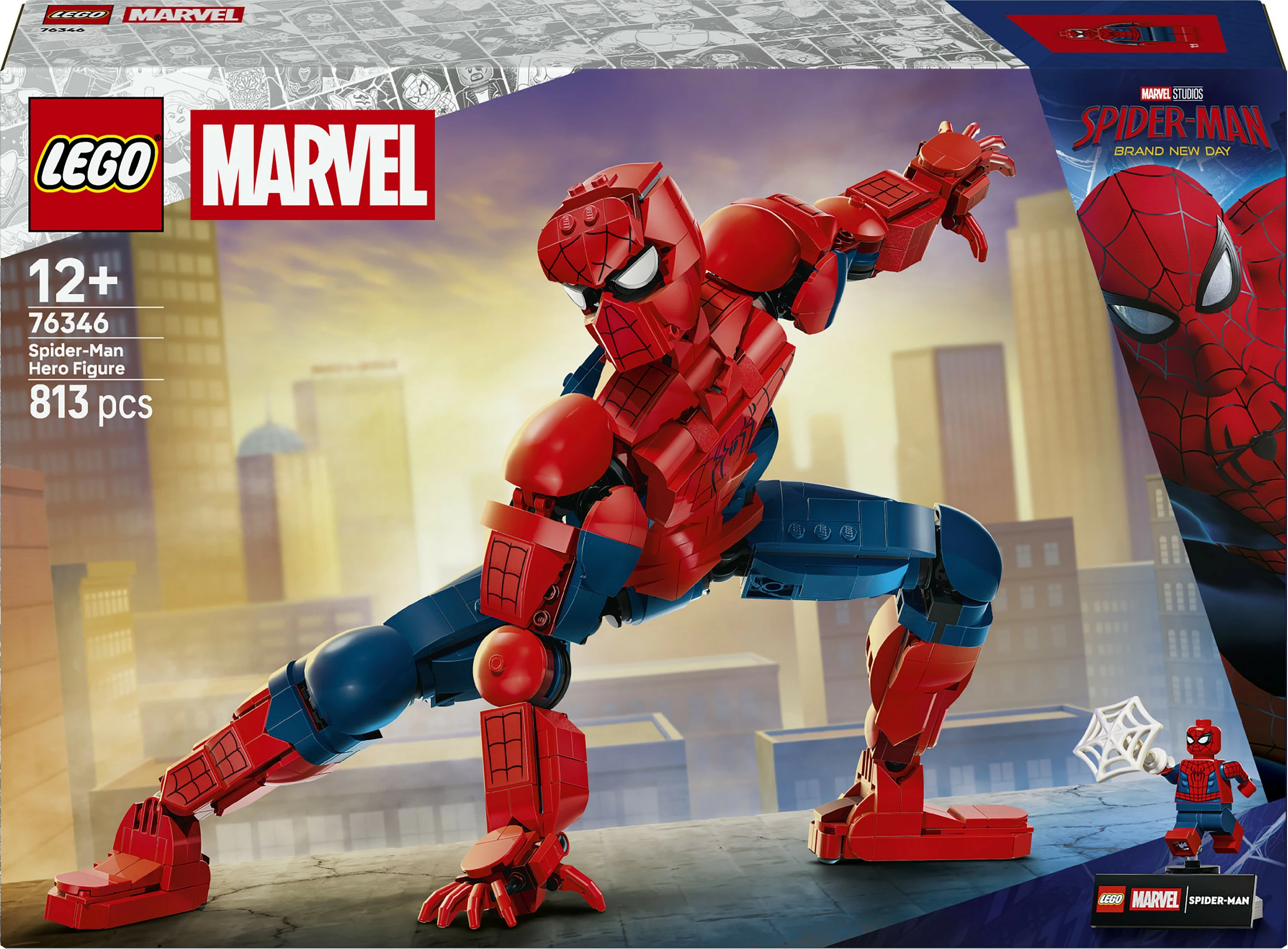 Set ndërtimi LEGO Marvel 76346 Spider-Man, 813 copë, 12+, shumëngjyrësh