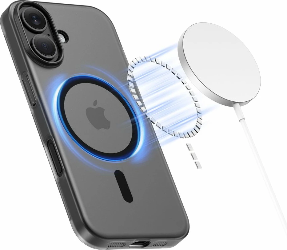 Mbështjellës Tech-Protect MagSlim MagSafe për iPhone 17, i zi mat, 1 copë
