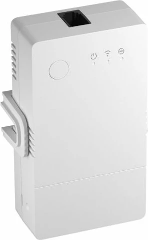 Switch smart Wi‑Fi SONOFF THR320, 20A max, kontroll temperaturë & lagështi, kompatibil me Alexa/Google Home/IFTTT, e bardhë