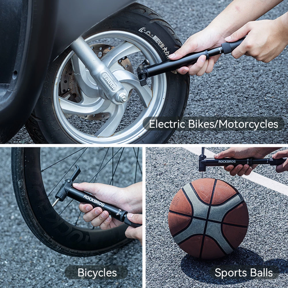 Pompë dore për biçikletë Rockbros 42320010001 me kaçavidë, e zezë