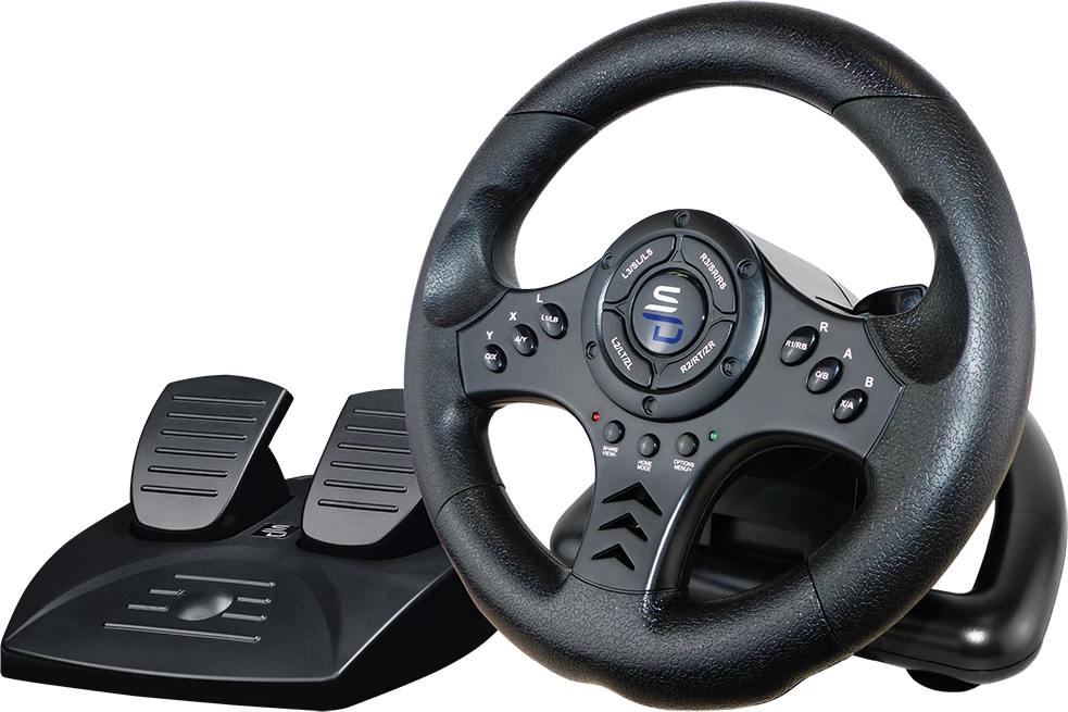 Volan garash Subsonic Superdrive Multi SV450 Next Gen 24 cm, 180°, wired, me pedale, i zi