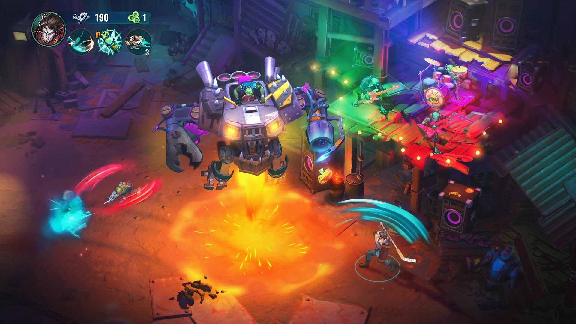 Lojë për PlayStation 4 Nighthawk Interactive Teenage Mutant Ninja Turtles: Splintered Fate Deluxe Edition, PEGI 12, me DLC Casey Jones, set 10 karta koleksionuese