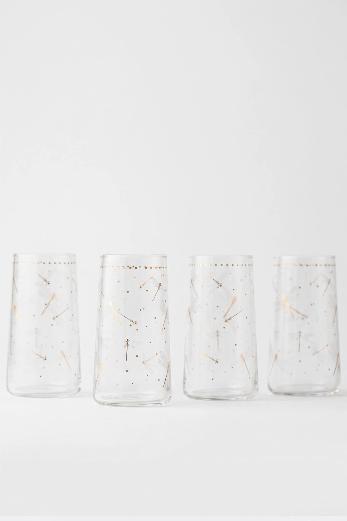 Set gotash prej qelqi (4 copë), Hermia Concept, Dragonfly 520