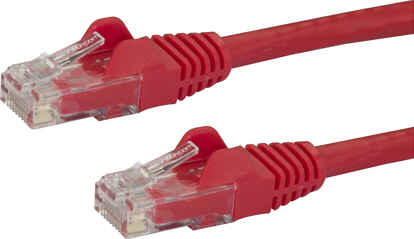 Kabllo Ethernet StarTech Cat6 RJ45, 0.5m, UTP, Gigabit, e kuqe