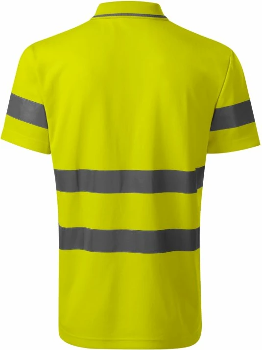 Fanellë polo Rimeck për meshkuj, ngjyrë e verdhë fluoreshente