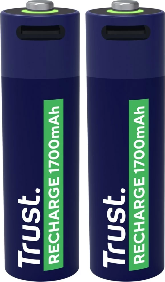 Bateri të rikarikueshme Trust 25584, AA, Blu, 2 copë