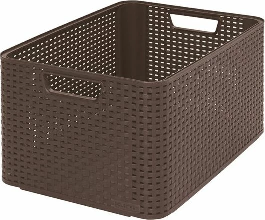 Shportë organizimi Curver Rattan Style L 30L, kafe