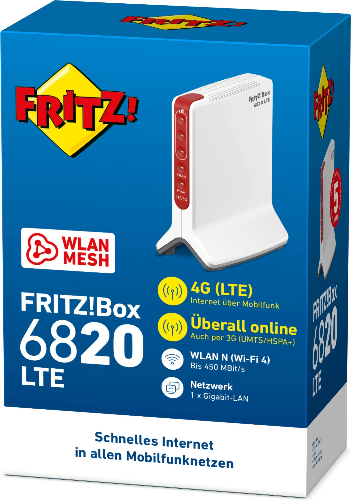 Router AVM FRITZ!Box 6820 LTE v4, i bardhë