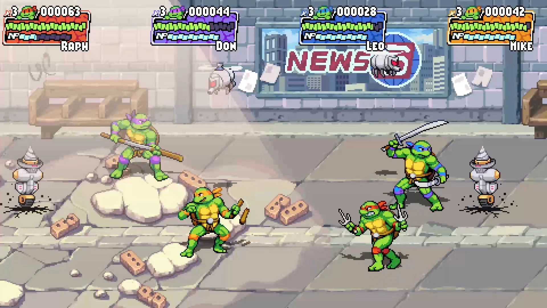 Lojë për PlayStation 4 Merge Games Teenage Mutant Ninja Turtles: Shredder's Revenge, PEGI 12, me udhëzues xhepi + varëse çelësi