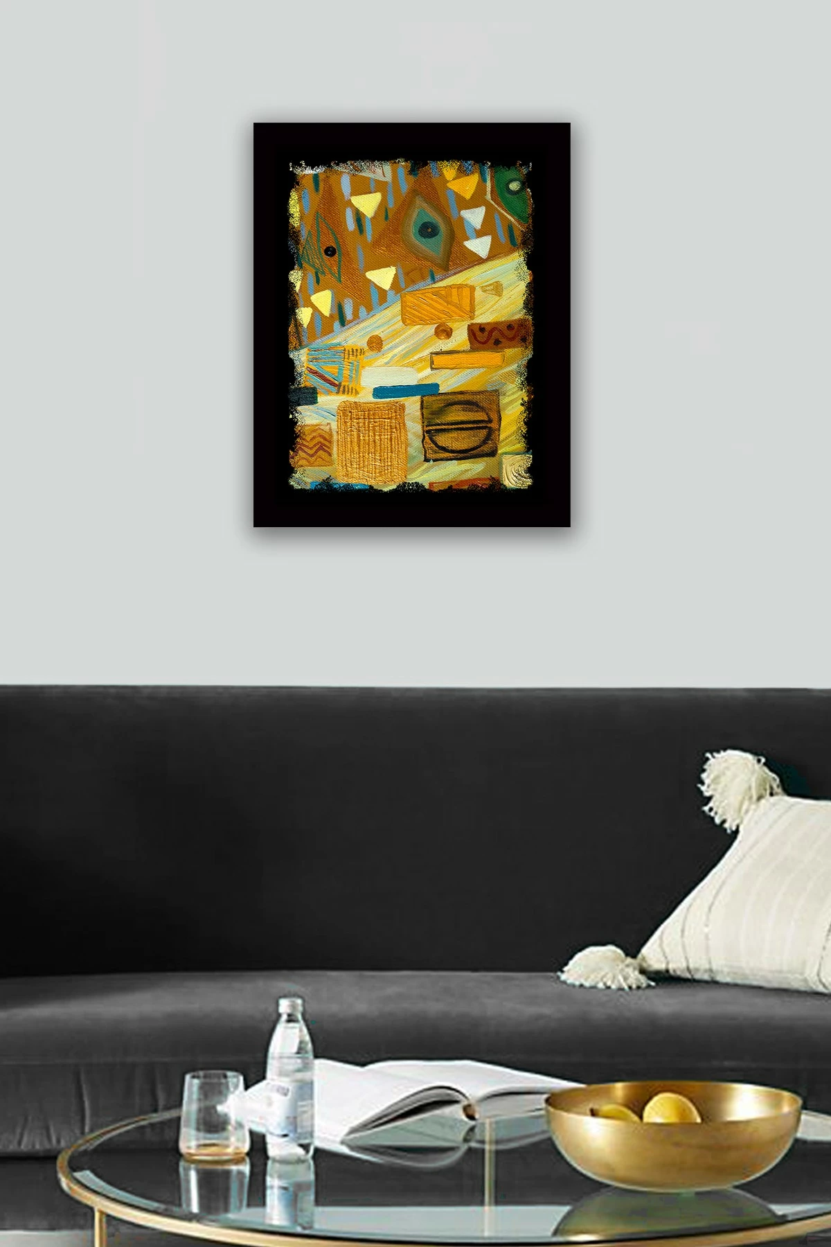 Pikturë dekorative me kornizë, MDF, shumëngjyrëshe, SC0139, 41x56cm