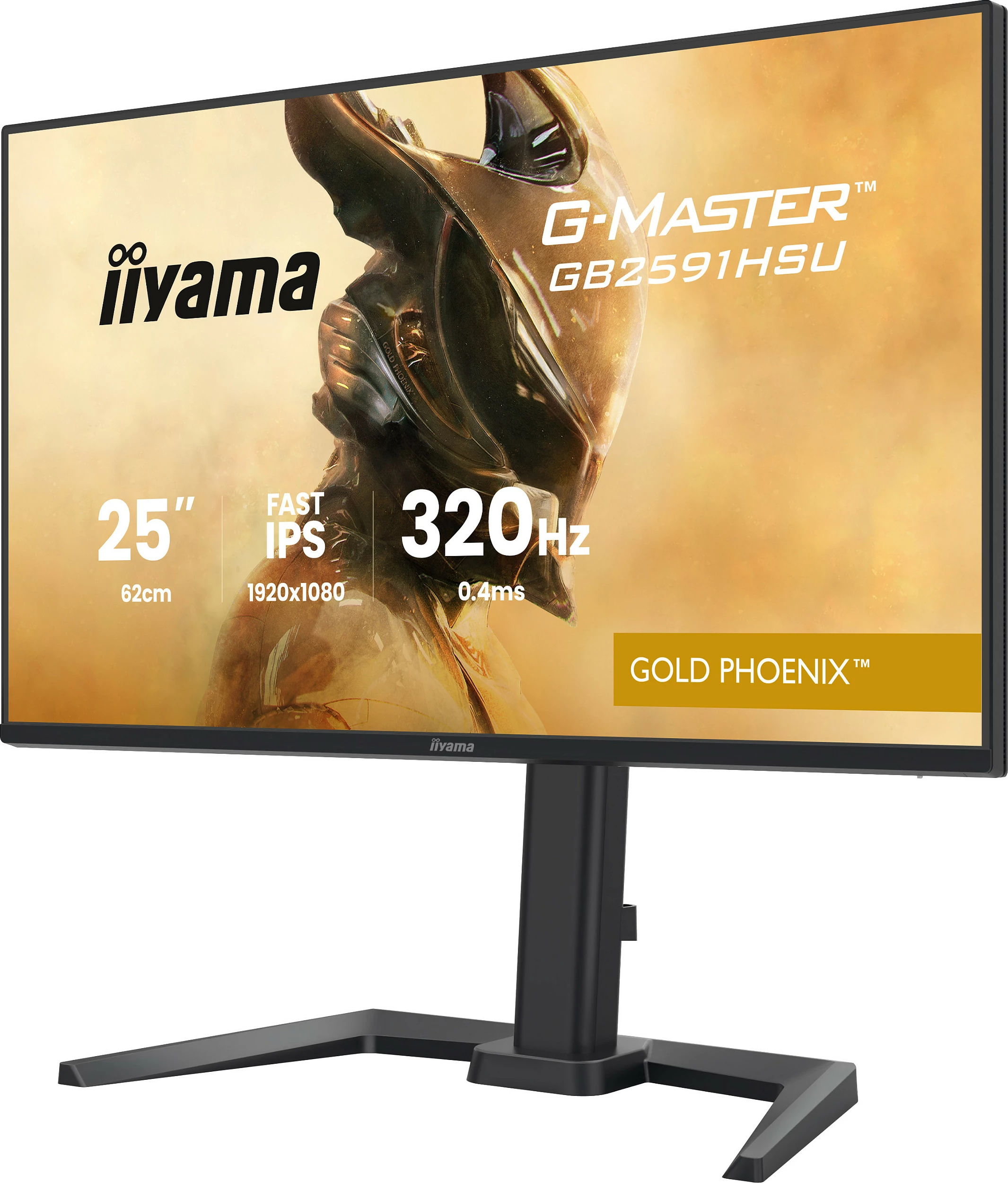 Monitor gaming iiyama G-MASTER Gold Phoenix GB2591HSU-B1, 24.5" Full HD, Fast IPS 320Hz, i zi mat
