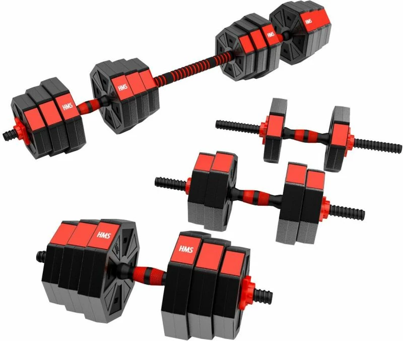 Set pesha dore dhe shufër HMS, uniseks, të kuqe/zeza