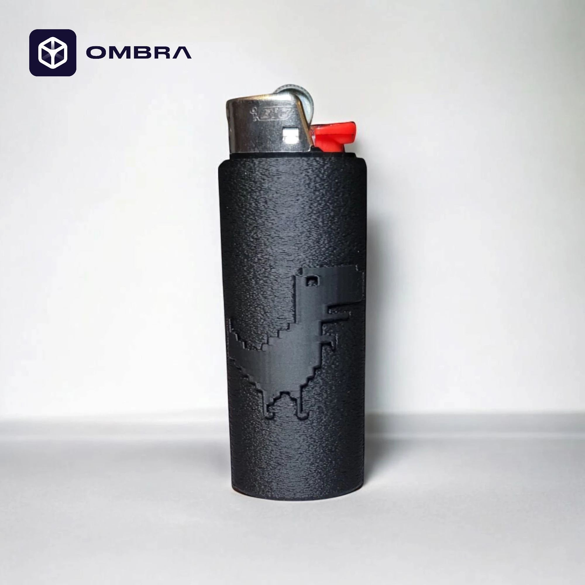 Mbajtëse për çakmak BIC, dizajni "No Internet Bic Case", e zezë