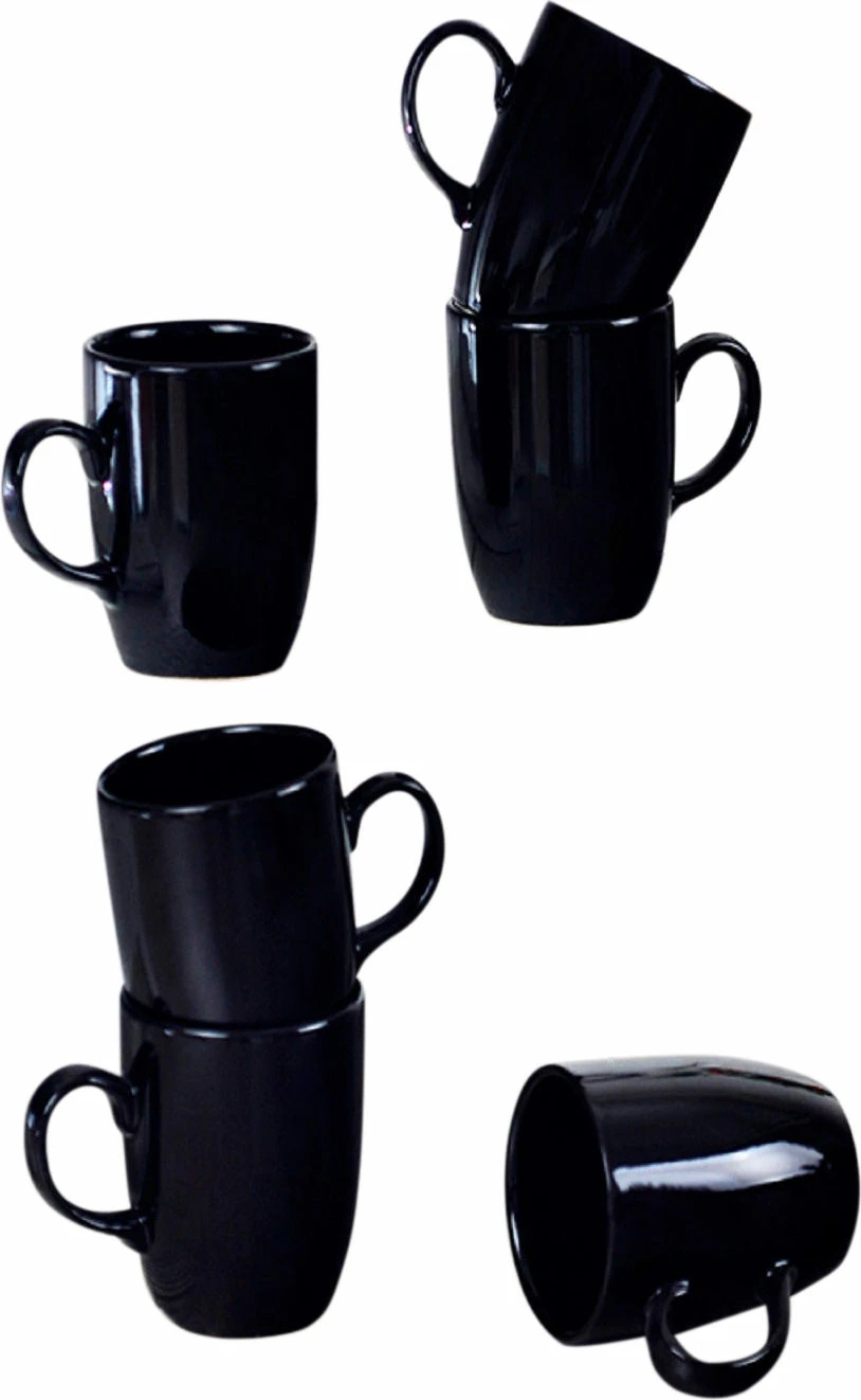 Set gotash qeramike të zeza, 6 copë, Hermia Concept, ST101206F650A0000000AET900