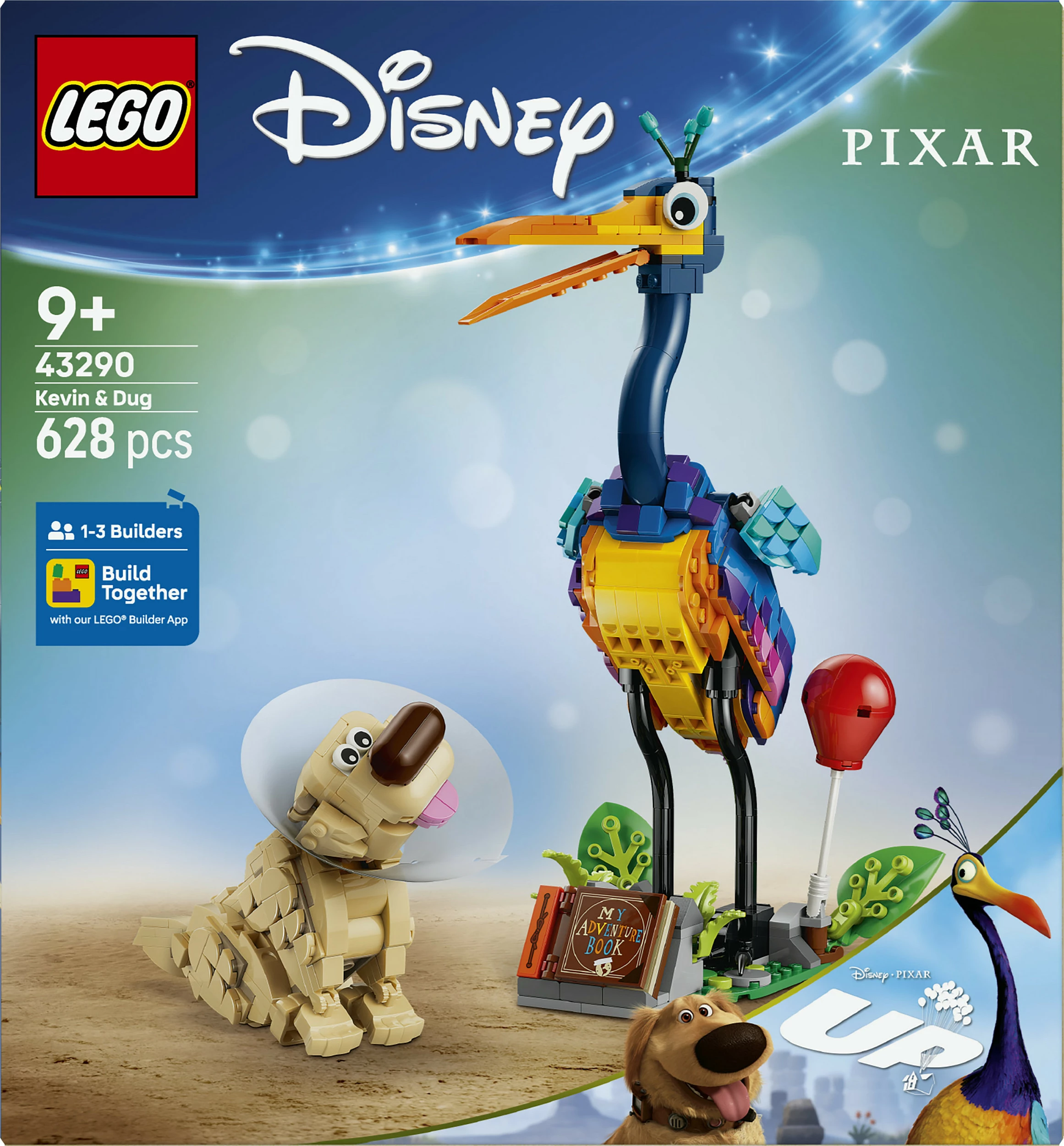 Set ndërtimi LEGO Disney Pixar Kevin & Dug 43290, 628 pjesë, 9+ vjeç, shumëngjyrësh