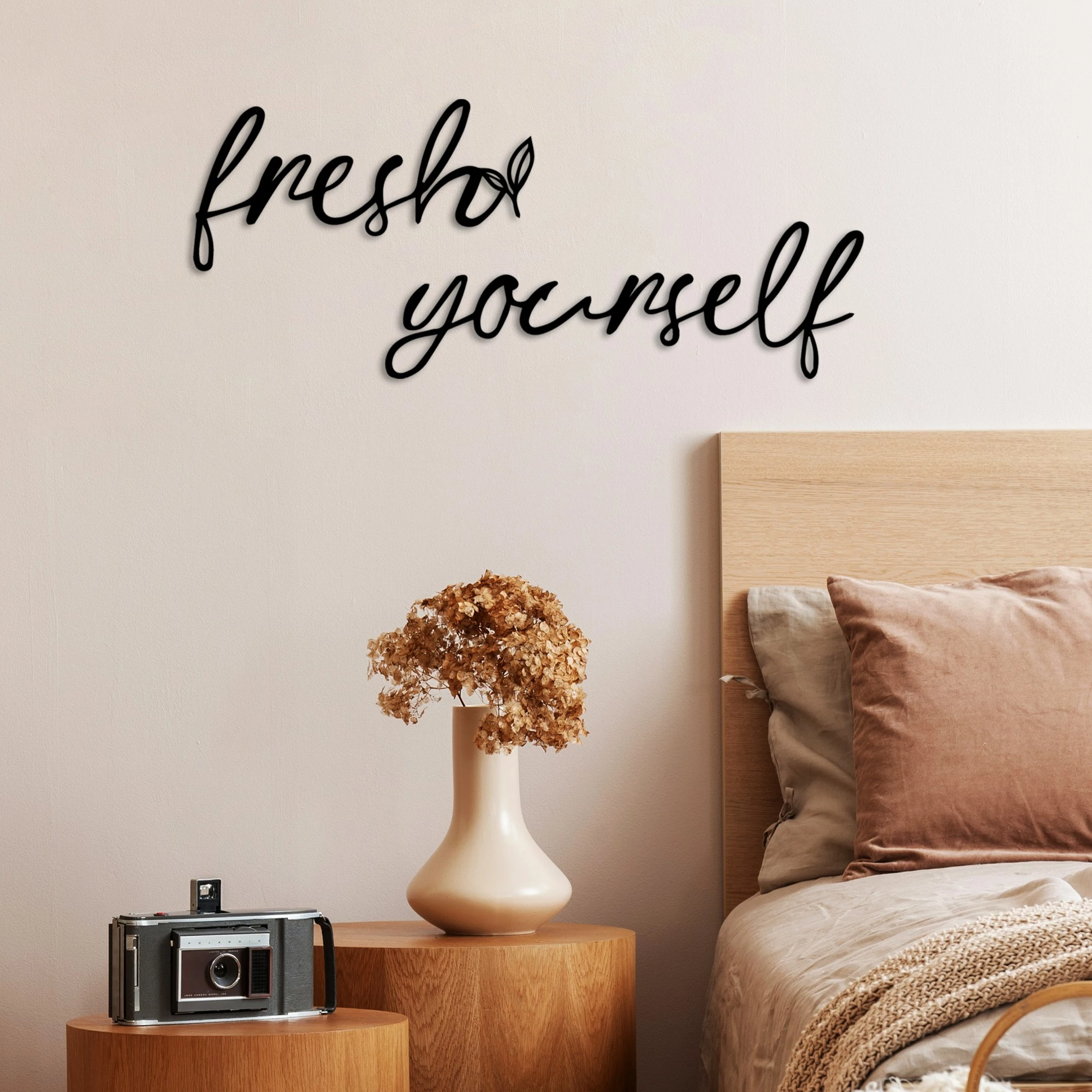 Aksesor dekorativ metalik për mur, Wallity, Fresh Yourself