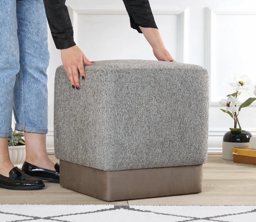 Puf Atelier del Sofa, Borgot, ngjyrë mink