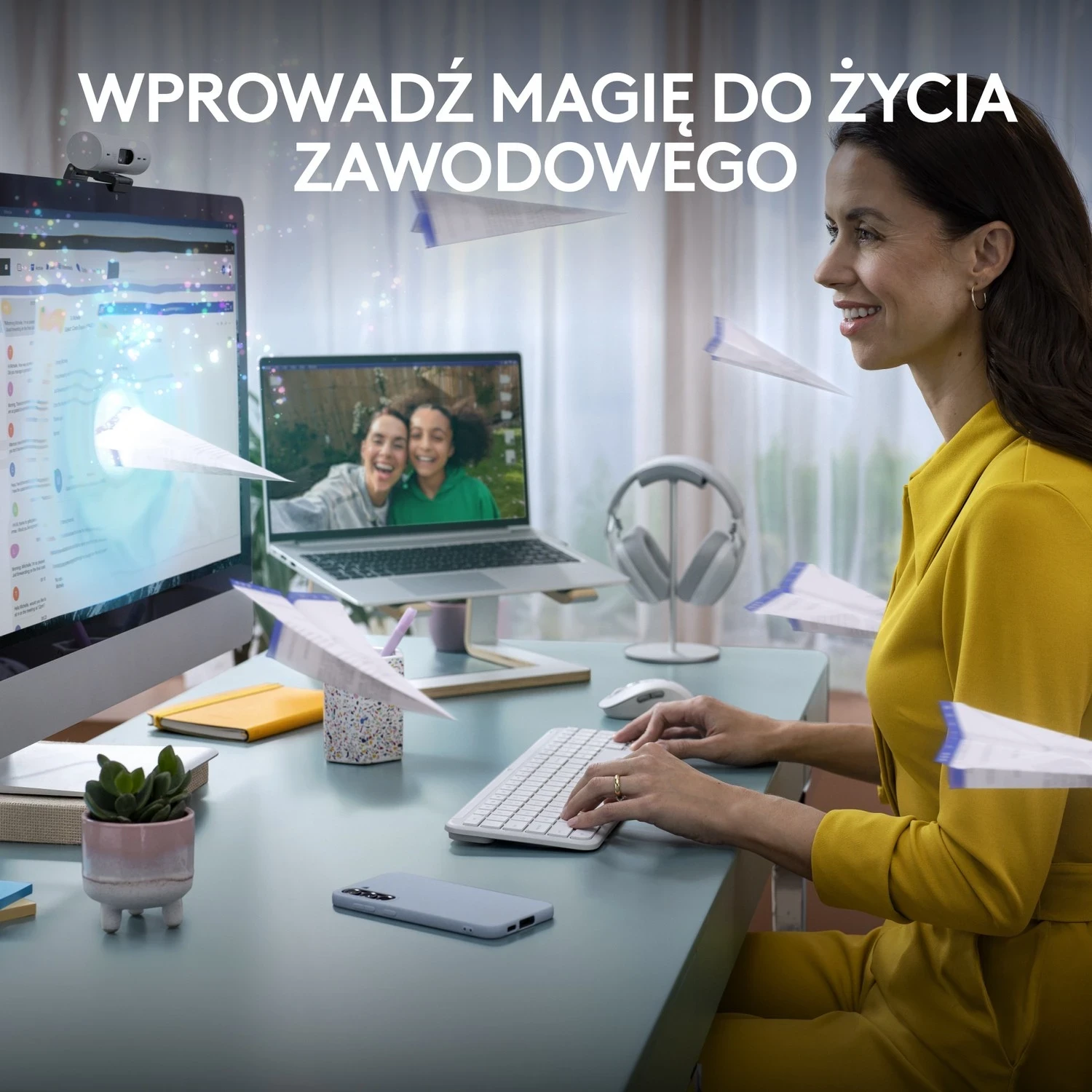 Tastierë pa tel Logitech K950, e bardhë