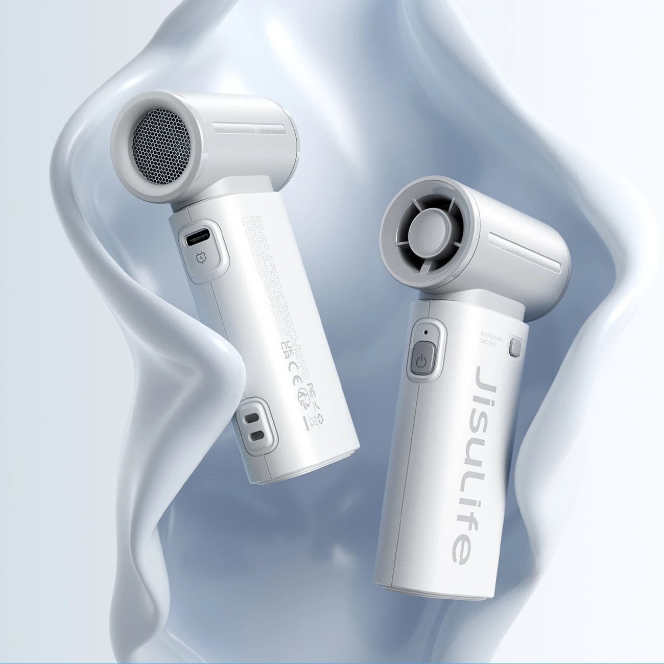 Ventilator dore Jisulife Life9, 3600mAh, USB-C, Gri