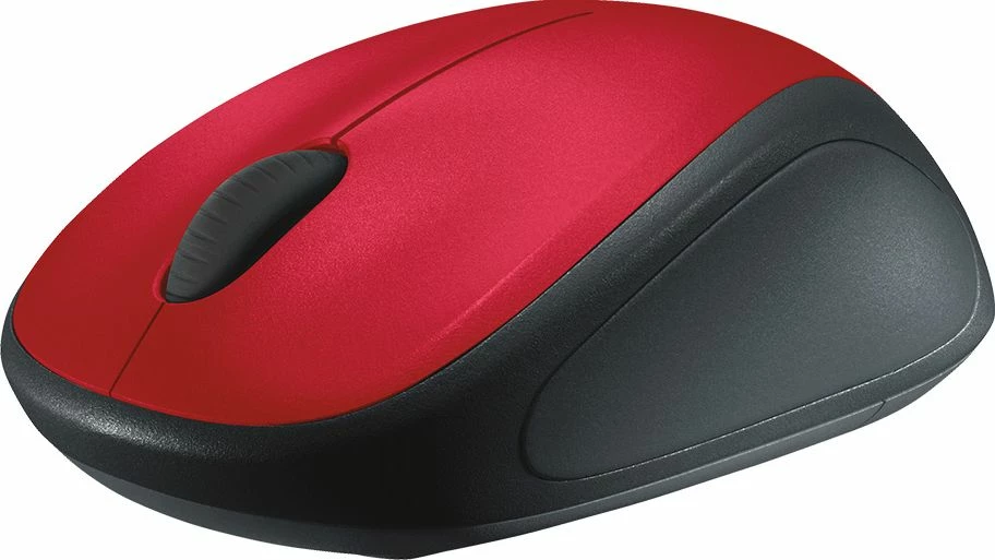 Maus Logitech M235 (910-002496/910-002497) 1000 DPI pa kabllo USB, zi/kuqe