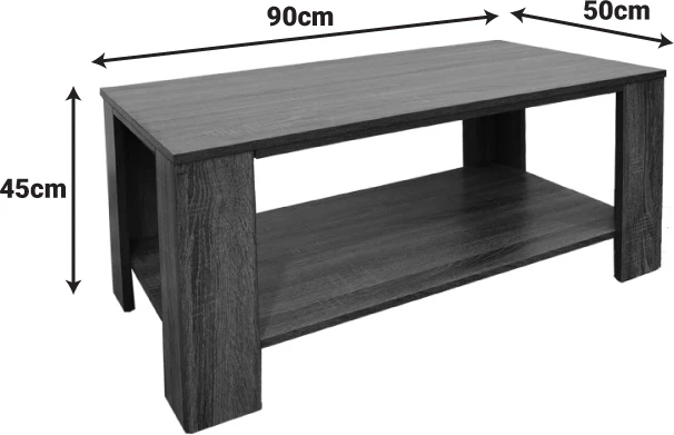 Tavolinë kafeje Votalo I, ngjyrë arre, 90x50x45cm