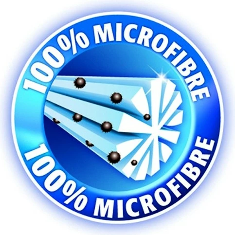 Pad zëvendësues për mop Vileda Easy Wring & Clean TURBO, mikrofibër, Kuq/Bardhë