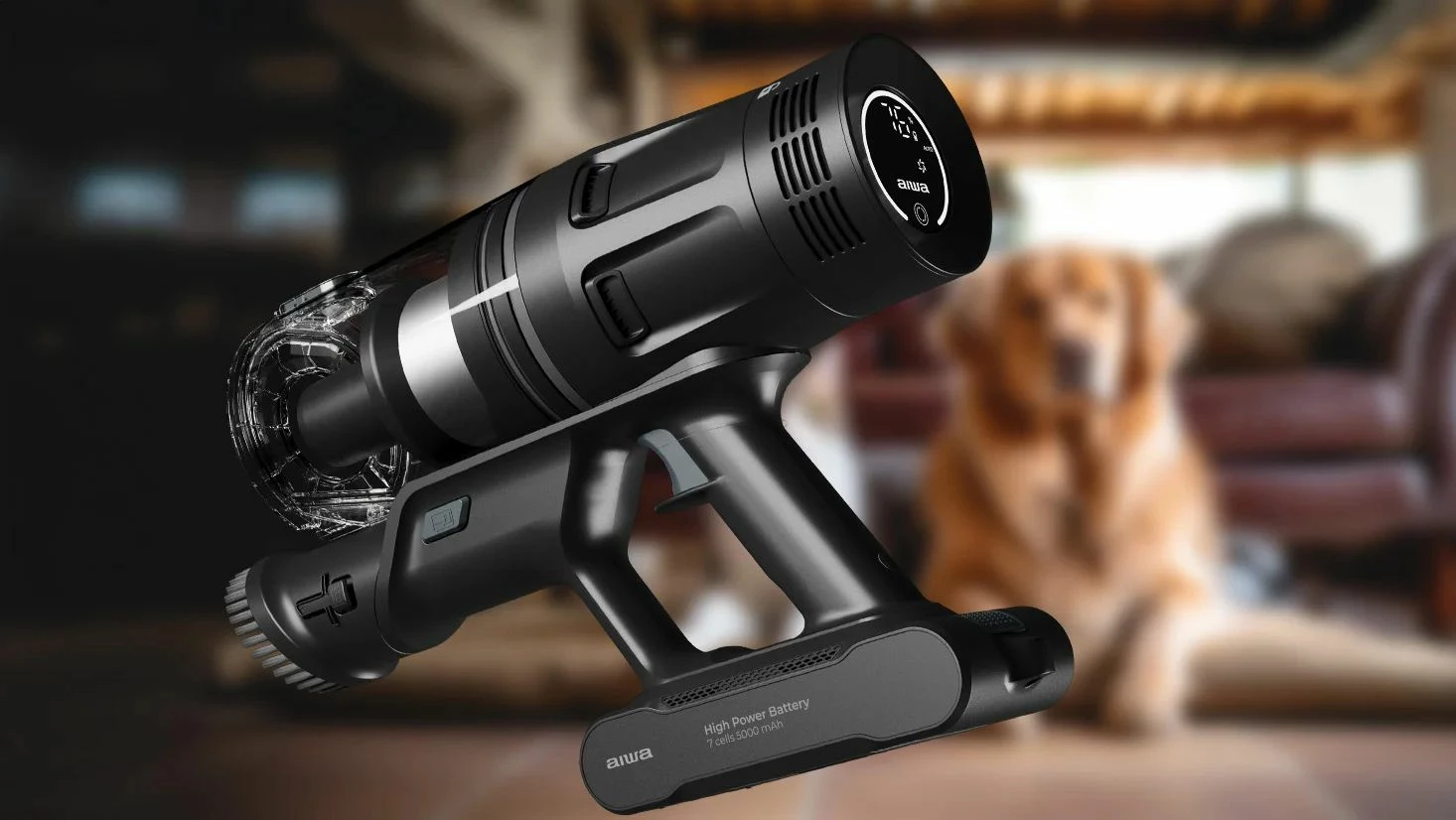 Fshesë me korrent vertikale pa kabllo AIWA ZENKAISUI EVO 4 PET CARE AVC-620, 500W, 32kPa, 3900mAh, 600ml, deri 80min, filtër HEPA, e zezë, set me aksesorë