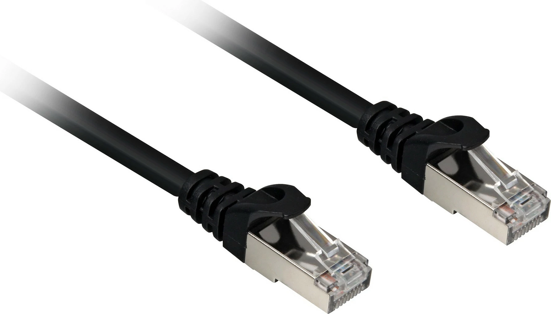 Kabllo rrjeti SHARKOON Patchkabel RJ45 Cat6a S/FTP, 0.25 m, LSZH, e zezë