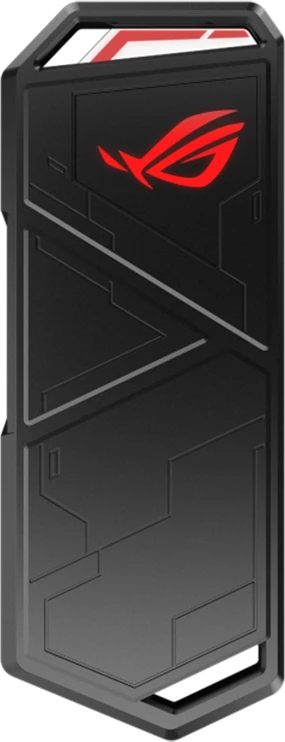 Kasë e jashtme për SSD M.2 NVMe ASUS ROG Strix Arion, USB 3.2 Gen 2 Type-C 10 Gbps, 2280/2260/2242/2230, me 2 kabllo USB-C në C + USB-C në A, e zezë