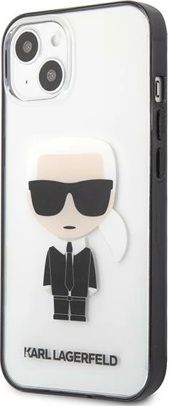 Mbështjellës Karl Lagerfeld KLHCP13SHIKCK për iPhone 13 mini 5.4", transparent Ikonik Karl