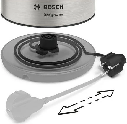 Çajnik Bosch TWK3P420, 1.7 L, 2400 W, Inox, E zezë