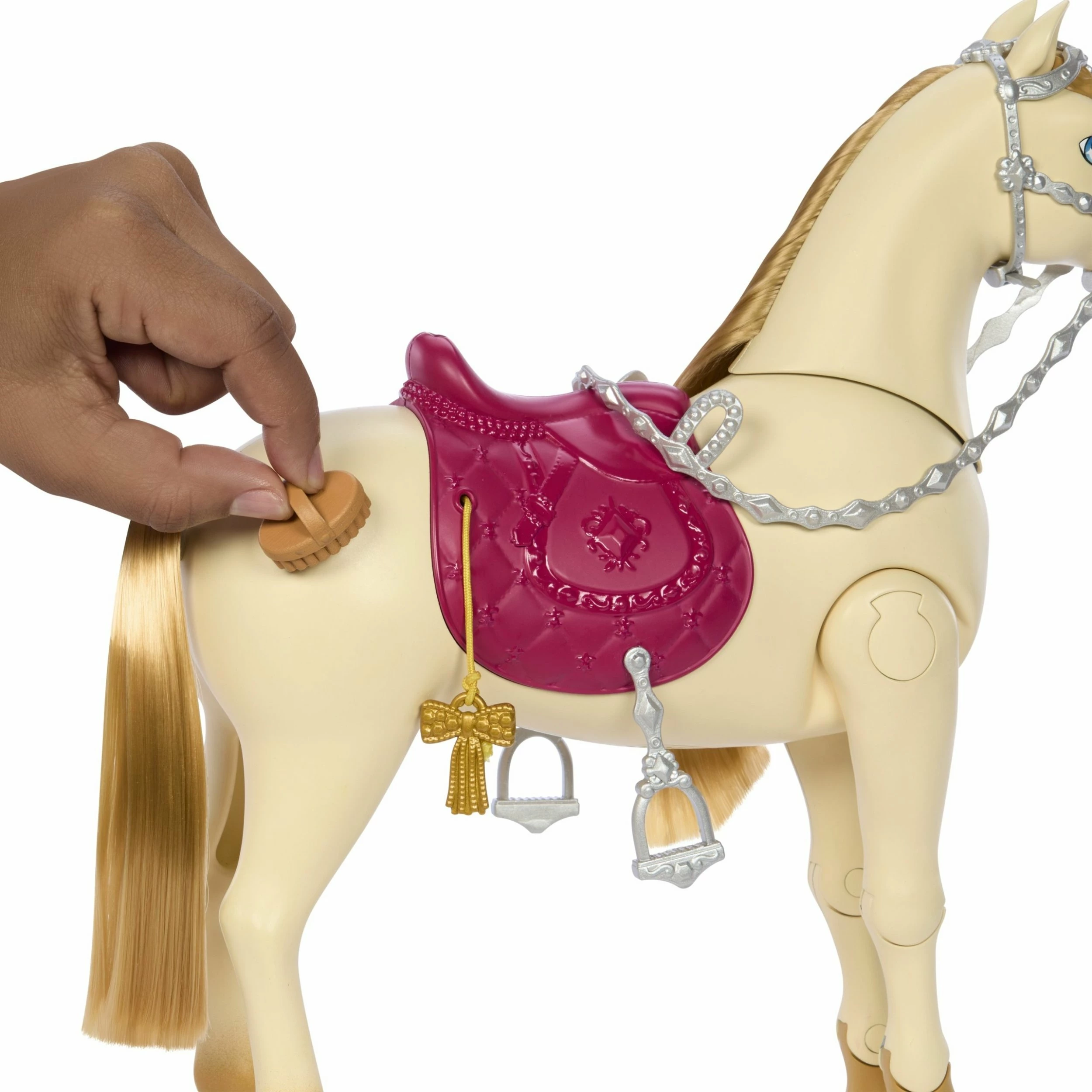Kal interaktiv lodër Mattel Barbie Tornado HXJ42 me mbi 20 aktivizime tingulli, muzikë dhe aksesorë, rozë/krem