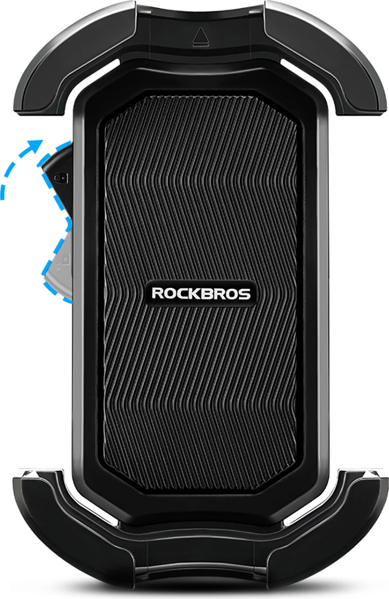 Mbajtës telefoni Rockbros 25210032001 për timon biçiklete, i zi